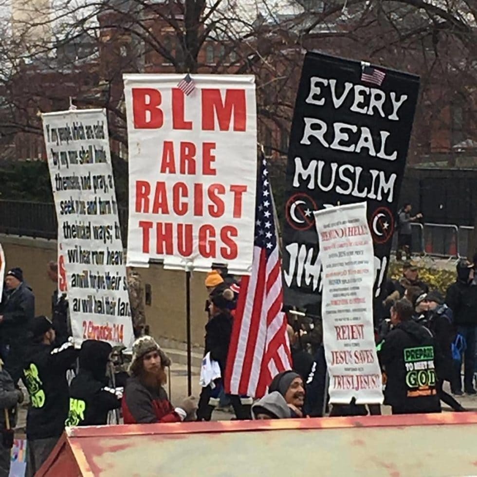 Protest Signs In DC Today