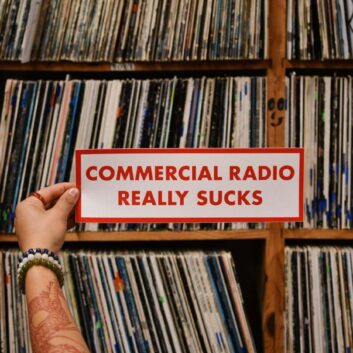 Commercial Radio Really Sucks Sticker