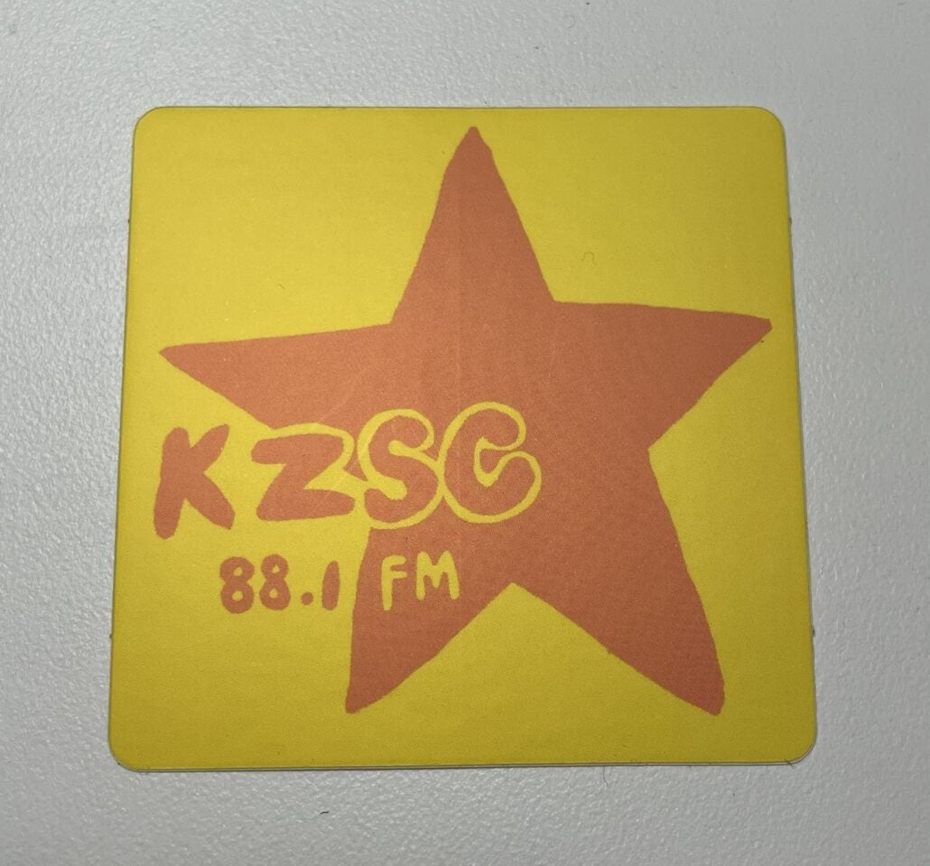 KZSC Star Logo Sticker KZSC Santa Cruz
